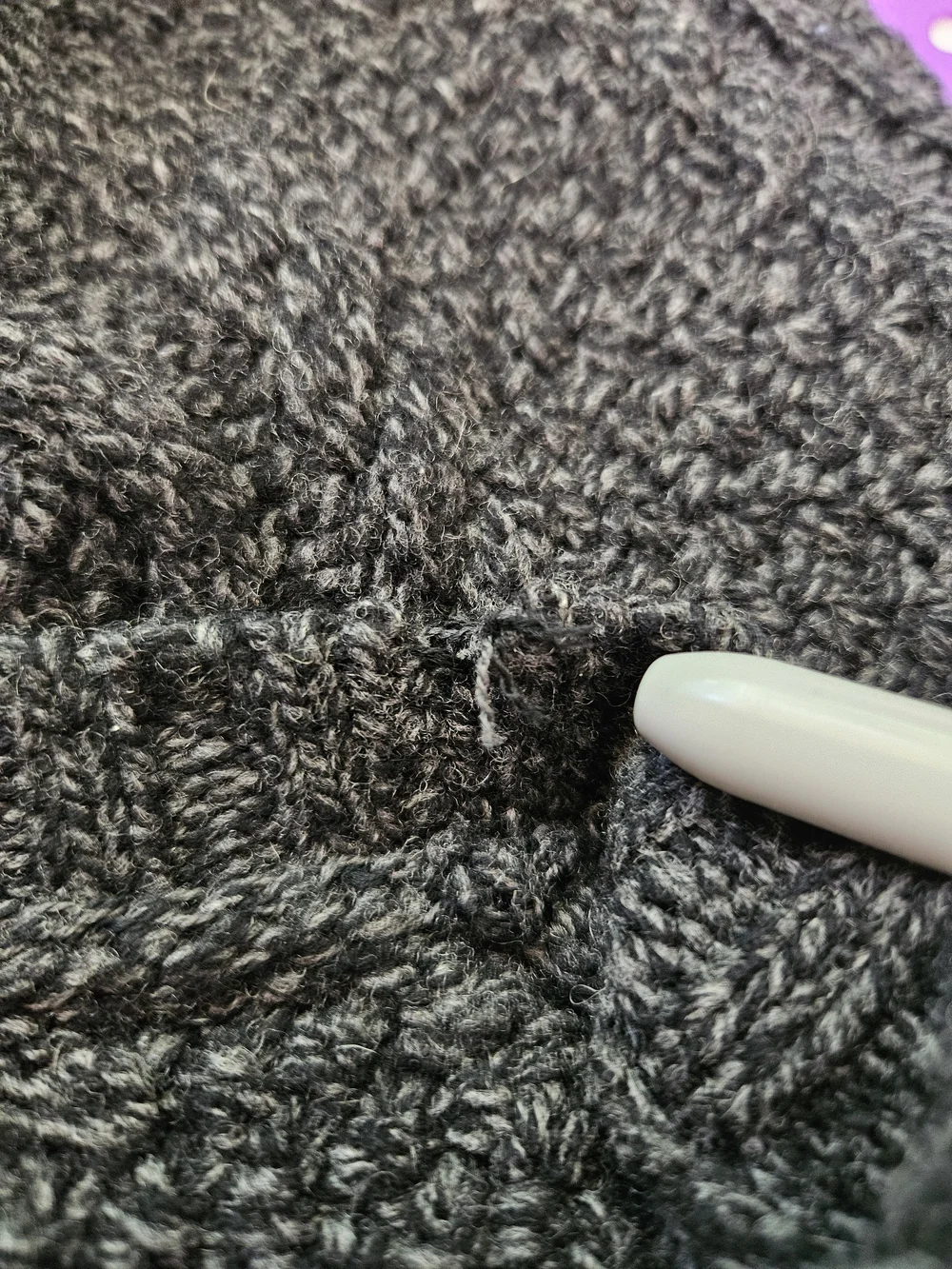 Vince Men's Charcoal Cable-Knit Crewneck Sweater 100% Wool